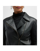 Women’s Vince Zip Front Leather Jacket