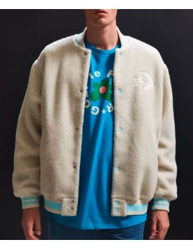 X Converse Golf Le Fleur Bomber Sherpa Jacket