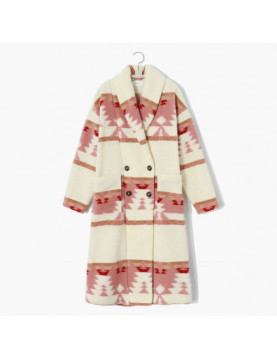 Yellowstone S05 Beth Dutton Pink Printed Coat