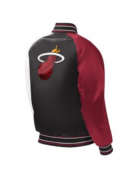 Youth Miami Heat Black Satin Jacket