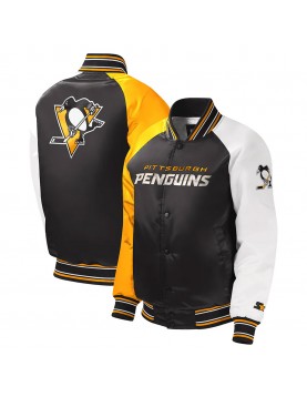 Youth Pittsburgh Penguins Varsity Satin Jacket