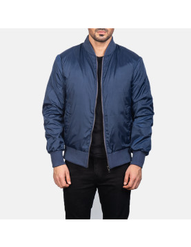 Zack Blue Bomber Jacket