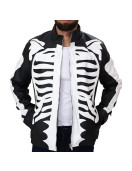 Zombie Rob Skeleton Bones Skull Leather Jacket