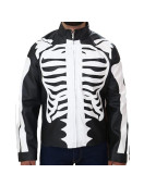 Zombie Rob Skeleton Bones Skull Leather Jacket