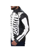 Zombie Rob Skeleton Bones Skull Leather Jacket