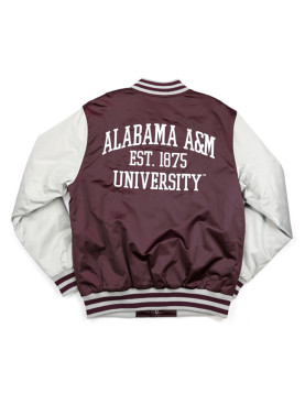 Alabama A&amp;M Bulldogs Maroon and Light Gray Jacket