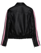 Arcana Archive Bow Black Leather Jacket