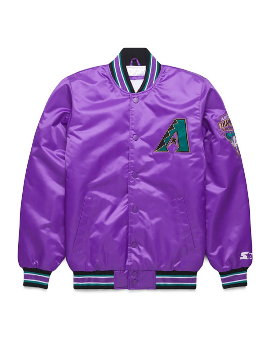 Arizona Diamondbacks Classic Purple Satin Jacket