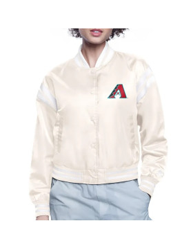 Arizona Diamondbacks Printed Logo Varsity Satin Jacket