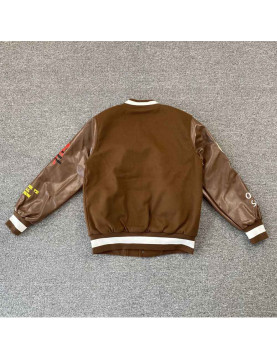 Astro World Brown Varsity Jacket