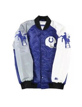 Baltimore Colts The Reliever Varsity Satin Jacket