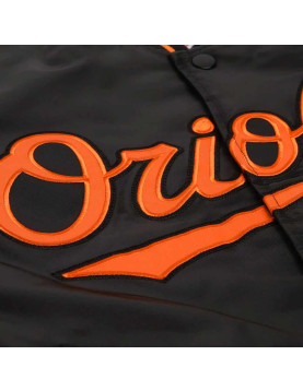 Baltimore Orioles Classic Black Satin Jacket