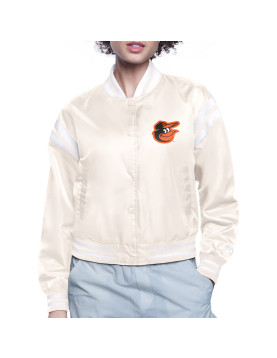 Baltimore Orioles Printed Logo Varsity Satin Jacket