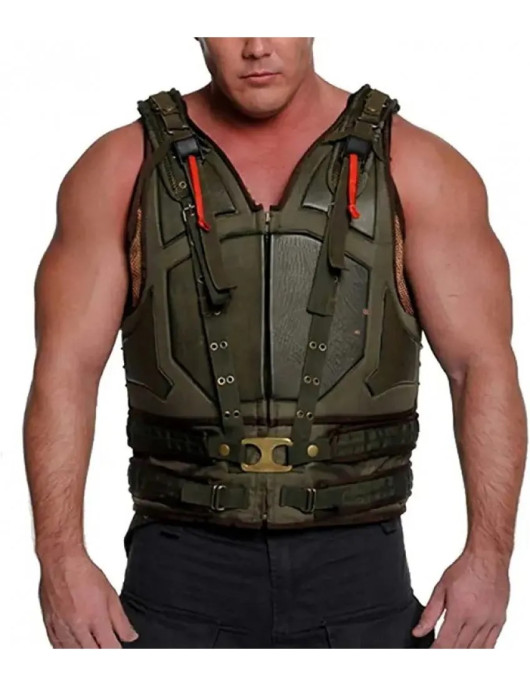 Batman Dark Knight Rises Cosplay Military Bane Faux Leather Vest