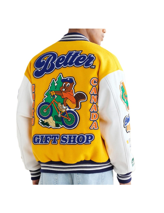 Better Gift Shop Buddy Yellow Varsity Jacket