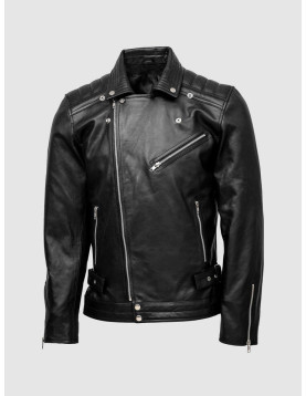 Biker Quilted Leather Jacket