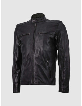 Black Cafe Racer Summer Jacket