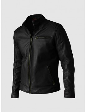 Black Premium Leather Biker Jacket