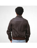 Bomber Black Leather Jacket