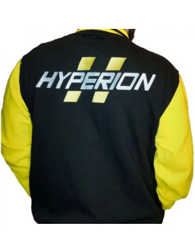 Borderlands Hyperion Black and Yellow Varsity Jacket