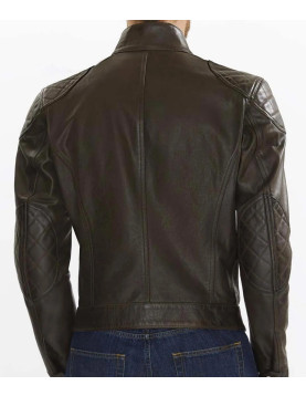 Brooklands Biker Diamond Quilted Leather Jacket