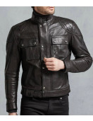 Brooklands Biker Diamond Quilted Leather Jacket