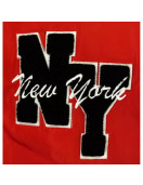 Brooklyn NY Calling Your Street Soul Red Varsity Jacket