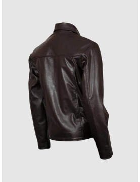 Brown Biker Leather Jacket