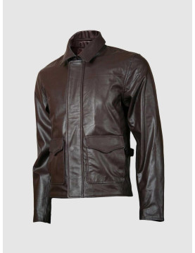 Brown Biker Leather Jacket