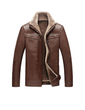 Brown Fur Real Leather Jacket