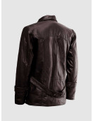 Brown Reefer Leather Jacket