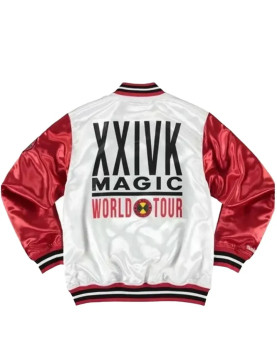 Bruno Mars 24k Warm-up Satin Bomber Jacket