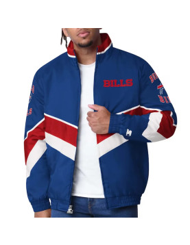 Buffalo Bills Captain Royal Varsity Satin Jacket