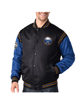 Buffalo Sabres 2024 Global Series Varsity Satin Jacket