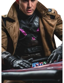 Channing Tatum Gambit Marvel X-Men Brown Leather Coat