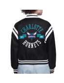 Charlotte Hornets Printed Logo Varsity Satin Jacket