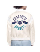 Charlotte Hornets Printed Logo Varsity Satin Jacket