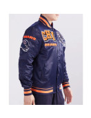 Chicago Bears Mashup Classic Rib Satin Jacket