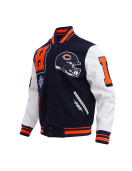 Chicago Bears Mashup Classic Rib Varsity Jacket