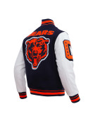 Chicago Bears Mashup Classic Rib Varsity Jacket