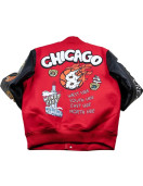 Chicago Bull Windy City Red Varsity Jacket