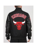 Chicago Bulls Animal Patches Varsity Jacket