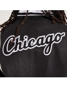 Chicago White Sox Comiskey Park Black Varsity Jacket