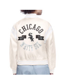 Chicago White Sox Printed Logo Varsity Satin Jacket