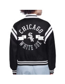 Chicago White Sox Printed Logo Varsity Satin Jacket