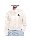 Chicago White Sox Printed Logo Varsity Satin Jacket