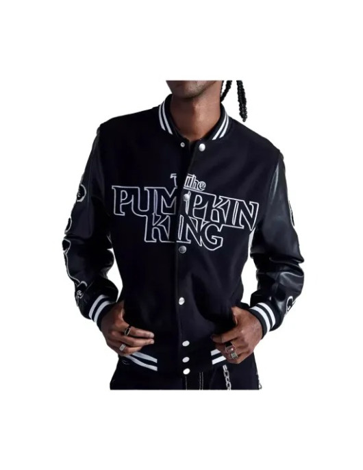 Christmas Jack Pumpkin King Varsity Jacket