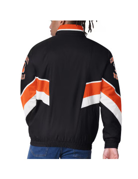 Cincinnati Bengals Captain Black Varsity Satin Jacket