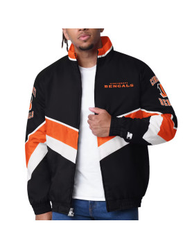 Cincinnati Bengals Captain Black Varsity Satin Jacket