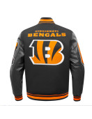 Cincinnati Bengals Mashup Rib Varsity Wool/Leather Jacket